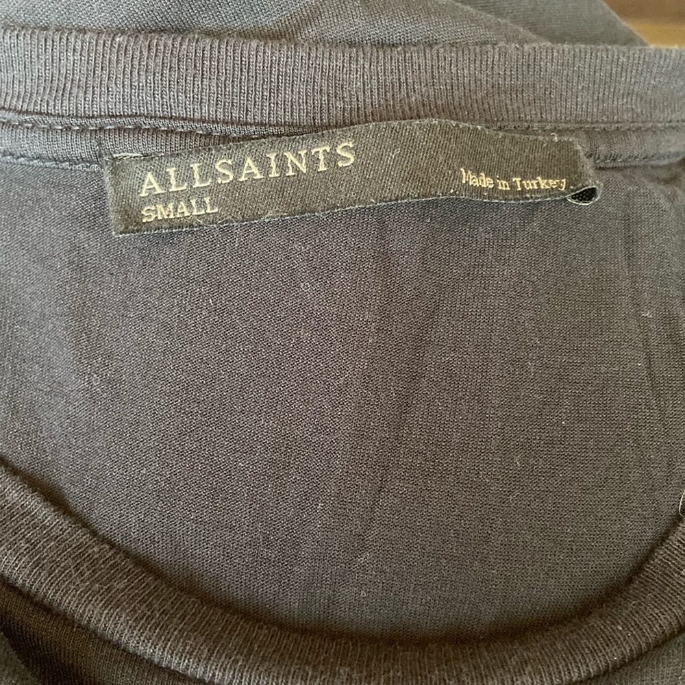 All Saints Evis Tank Casual black knit dress size S - Picture 3 of 5